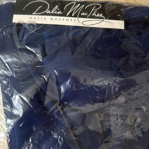Dahlia macphee draped bodice gown w sequin size medium navy blue - Picture 5 of 9